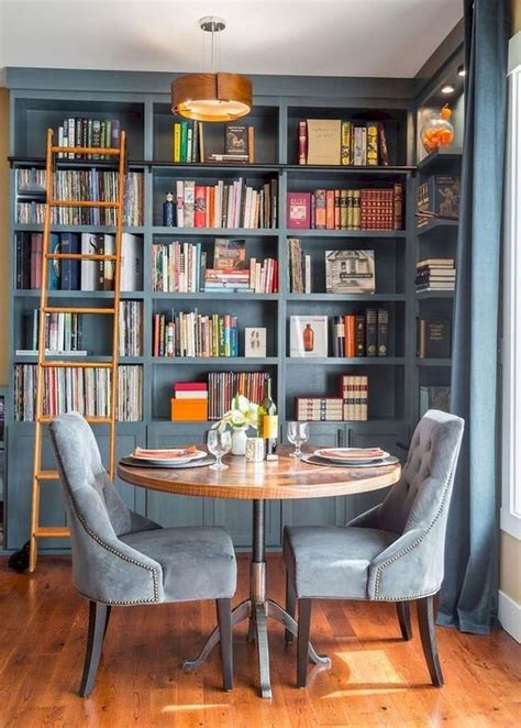 design space saving dining room   apartment home library rooms home library design
