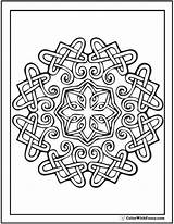 Celtic Coloring Pages Irish Scottish sketch template