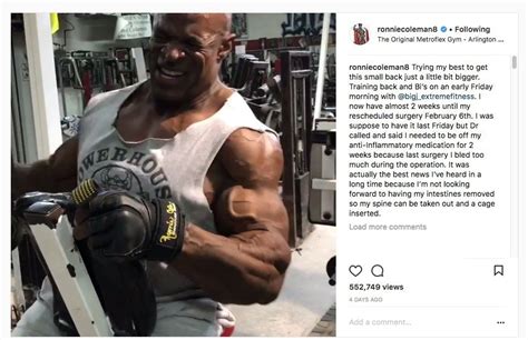 watch ronnie coleman trains hard before next surgery