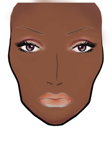 charlietredway   artistry blank mac face chart  designed