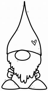 Gnome Coloring Pages Christmas Clipart Gnomes Printable Drawing Gonk Clip Applique Crafts Målarbilder Ornaments Books Jul Digital Colors Craft Educlips sketch template