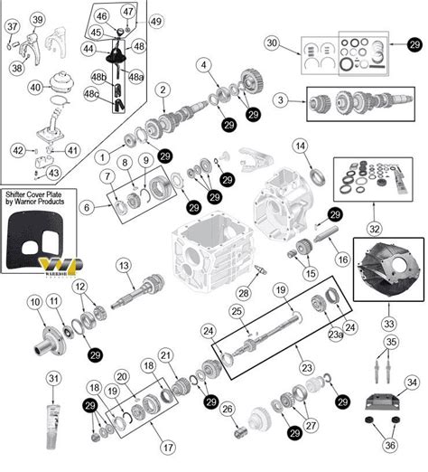 ford  transmission parts diagram