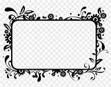 Pagemaker Clipart Border Flower Scrollwork Pngfind Clipground sketch template
