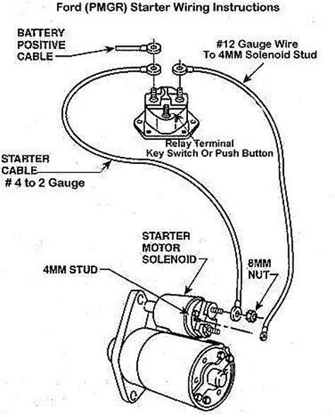 awesome ford starter relay wiring diagram starter motor automotive mechanic truck repair