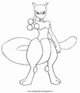 Mewtwo Pokemon Coloring Pages Colouring Clipart Printable Getcolorings Color Print Library Popular sketch template