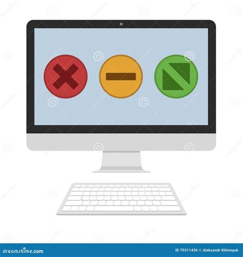 buttons  screen stock illustration illustration  graphic