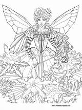 Coloring Fairy Pages Princess Adults Christmas Ice Wiccan Printable Color Kids Colouring Detailed Winter Craft Fairies Adult Anime Sheets Print sketch template
