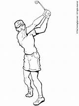 Golf Coloriage Golfer Man Para Colorear Imprimer Dessin Dibujo Dibujos Coloring Dessins Colorier Dessiner Pages Deporte Del Golfista Silueta Gti sketch template