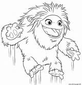 Yeti Abominable Bigfoot Everest Coloringhome sketch template