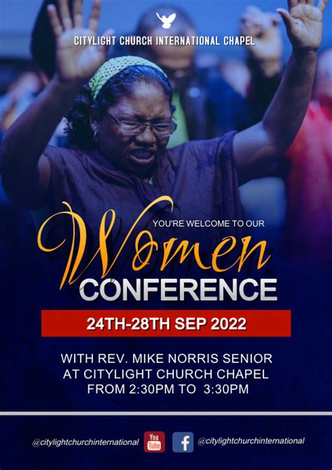 copy  women conference flyer template design postermywall