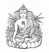 Buddha Drawing Coloring Pages Outline Printable Tattoo Clipart Getdrawings Colouring Lotus Colour Easy Tattoos Lord Silhouette Pencil Color Medicinal Clipartmag sketch template