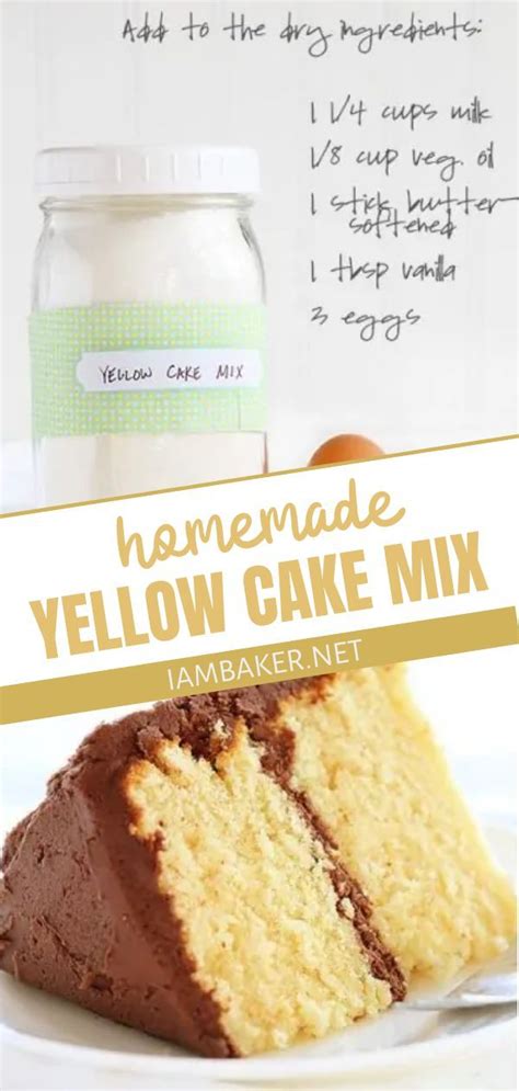 homemade yellow cake mix dessert recipes homemade recipes delicious