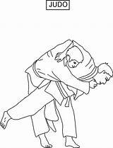 Judo Coloring Kids Printable Pdf Open  Print sketch template