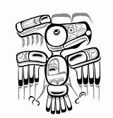 Haida Indios Norteamericanos Northwest águila Gwaii sketch template