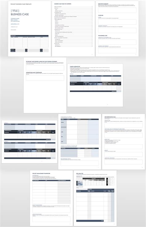 page business case template excel png gif