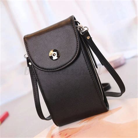 women pu leather mini mobile phone bag case pouch cross body purse shoulder bag ebay