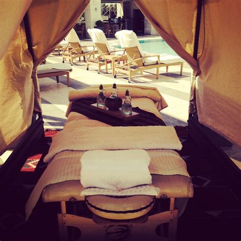 enjoy a poolside massage in the comfort and privacy of your own cabana