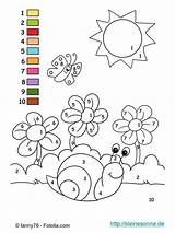 Color Number Coloring Numbers Zahlen Pages Kids Kindergarten Nach Sheets Vorlagen Malen Activities Colors Activity Zum sketch template