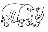 Rinoceronte Rhinoceros Cuerno Rinocerontes Eva Bestcoloringpagesforkids Chifre Dá Utilizar sketch template