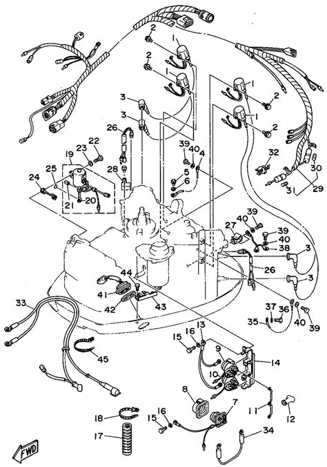 hp mercury outboard wiring diagram schematic