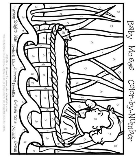 bible color  number printables coloring page