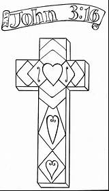 Cross Jesus Coloring Died Death Getdrawings sketch template