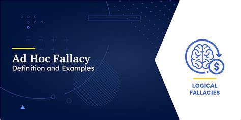 ad hoc fallacy definition  examples