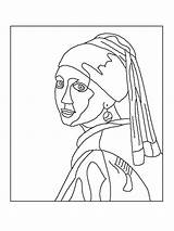 Famous Coloring Pages Paintings Getcolorings Printable Color sketch template