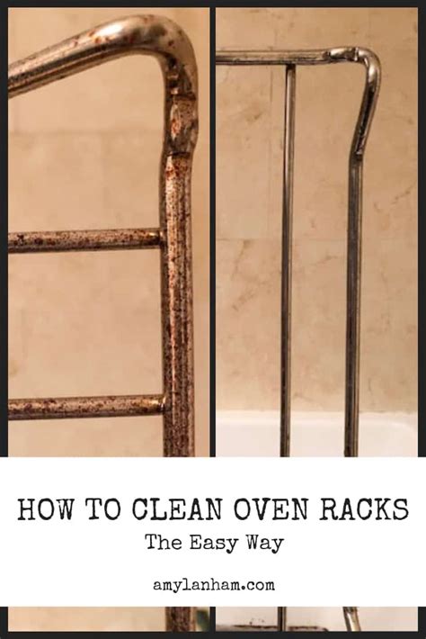 clean oven racks  easy  diy  amy