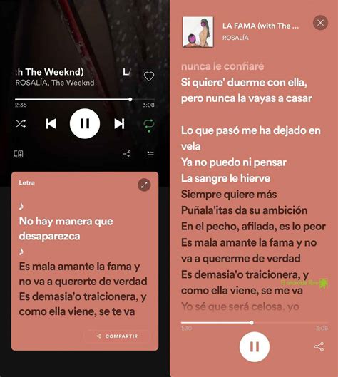 spotify en android estrena letras  las canciones  asi  pares