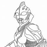 Ultraman Mewarnai Mewarna Sketsa Nexus Gaia Kartun Colouring Segera Orig11 Tiga Geed sketch template