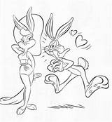 Lola Bunny Bugs Coloring Pages Popular Library Clipart Coloringhome sketch template