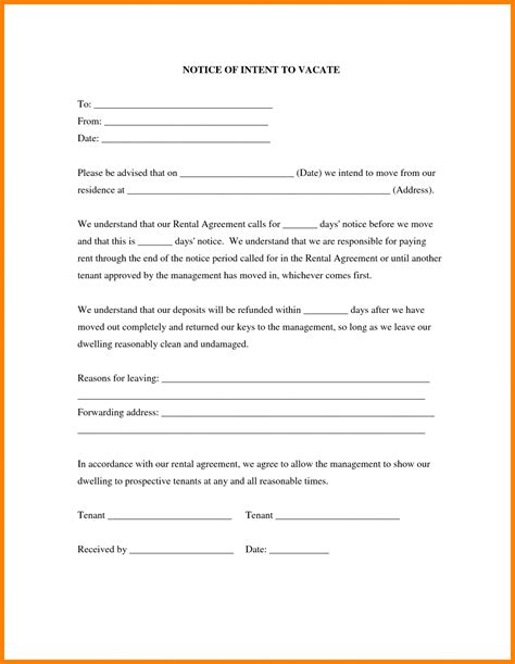 nc eviction notice template