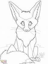 Fox Baby Coloring Pages Cute Printable Lovely Getcolorings Color Print Getdrawings sketch template