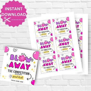 blow   competition gift tag instant  printable