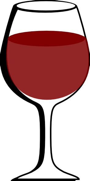 Glass Of Red Wine Clip Art At Vector Clip Art