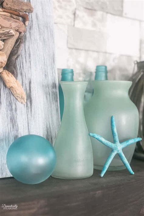 Diy Sea Glass Decor From Thrift Store Items Spray