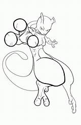 Coloring Mewtwo Popular sketch template