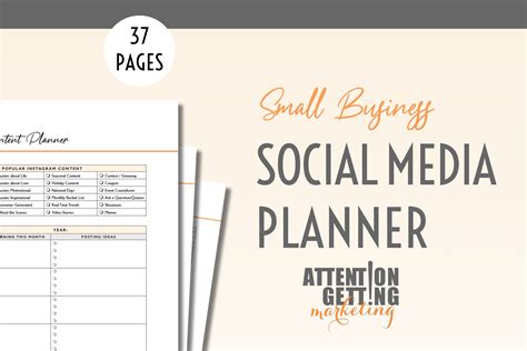 social media marketing plan template attention  marketing