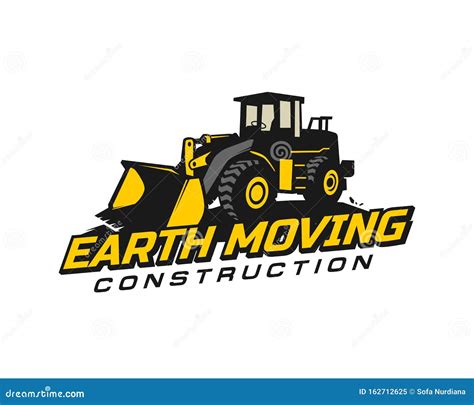 excavator logo template vector heavy equipment logo vector