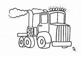 Coloring Pages Truck Semi Boys sketch template
