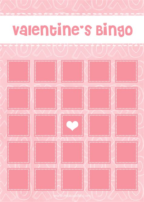 printable bingo cards valentines day blank printable bingo cards
