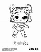 Lol Coloring Pages Sprints Doll Surprise Colouring Kids Lotta Printable Color Wonderful Unicorn Girls Cute Print Choose Board Astonishing sketch template