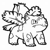 Ivysaur Coloring Pages Pokemon Color Getcolorings Printable sketch template