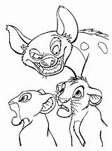 Lion King Coloring Pages Hyena Colouring Hyenas Disney Kids Sheets Cartoon Color Drawings 塗り絵 Printable Getcolorings Characters Visit Getdrawings Template sketch template