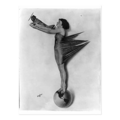 Vintage Rocket Lady Postcard Zazzle