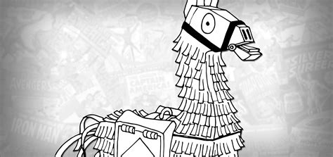 fortnite loot llama coloring pages coloring  drawing