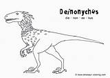 Coloring Dinosaur Pages Print Dinosaurs Deinonychus Printable Realistic Pdf Ready A4 Templates Popular sketch template