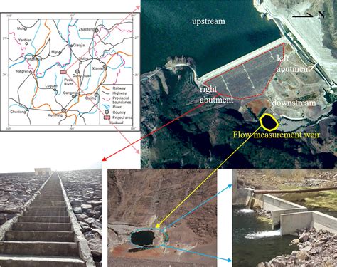 photographs   geographical location   studied dam