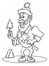 Bunyan Paul Coloring Activities Printable Story Lumberjack Lesson Preschool Giant Plan sketch template